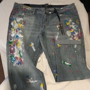 Multi Colored Traffic  Denim Jeans